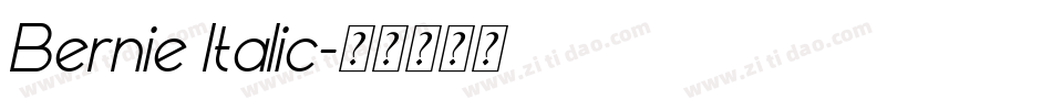 Bernie Italic字体转换